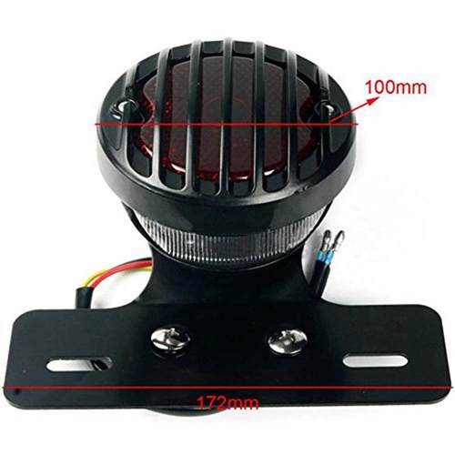 新款直销摩托车配件哈雷巡航太子车改装复古金属后尾灯刹车灯车牌