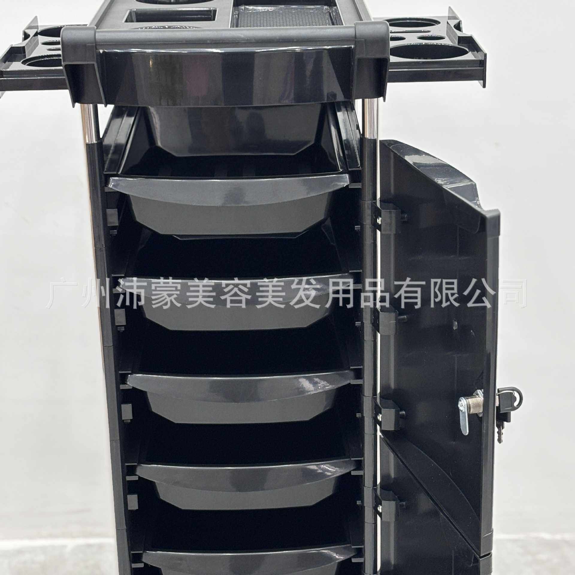 新款直销美式如图ABS注塑杠车多层抽屉带锁匙前后门发廊烫染移动,商业/办公家具,工具车,淘宝优惠券,粉丝福利购,淘宝优惠卷