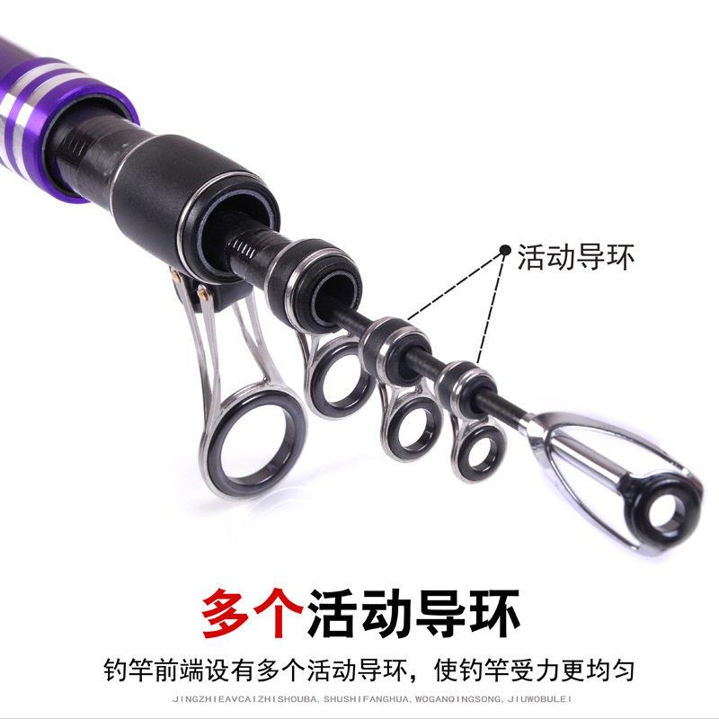 新款直销大导环碳素远投竿.6米.9米4.5米超硬海钓竿钓鱼竿抛竿套