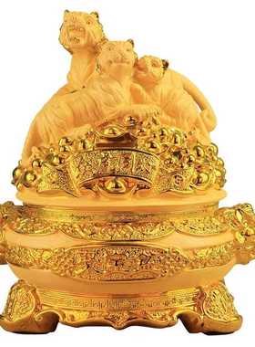 新款直销聚宝盆摆件生肖虎存钱罐装饰品客厅店铺招财聚财家居实用