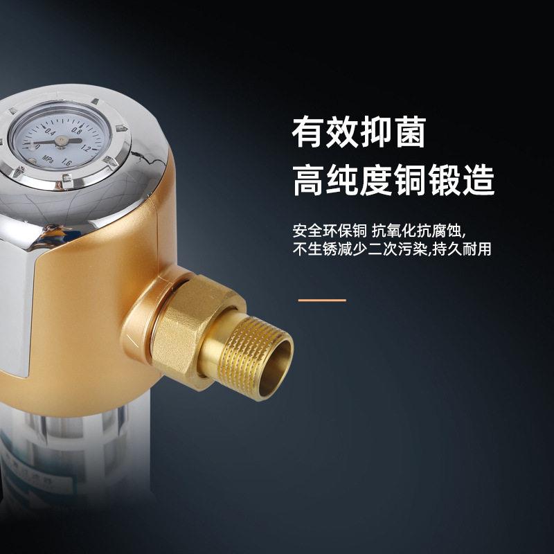 新款直销家用自动清洗黄铜前置过滤器井水净水器净化器不锈钢过滤