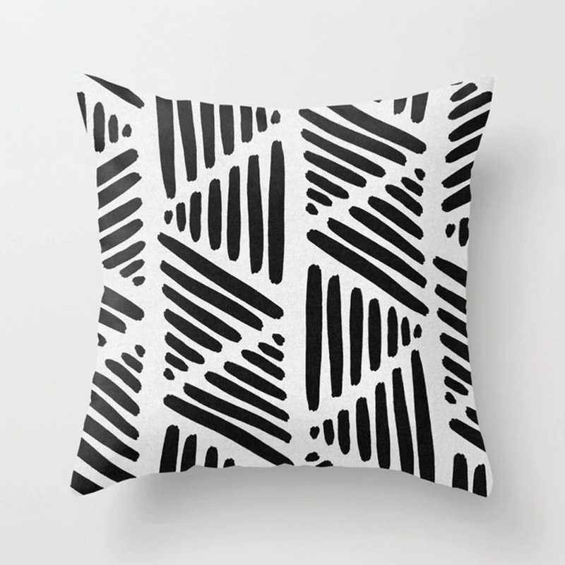 新款直销新品几何抽象抱枕套桃皮绒办公室靠枕套汽车靠垫套腰枕套,床上用品,枕套,淘宝优惠券,粉丝福利购,淘宝优惠卷