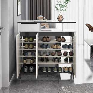 新款直销鞋柜家用门口双面客厅隔断低柜不靠墙烤漆玄关柜新款入户