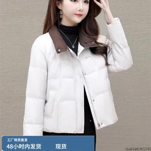 九江轻薄保暖羽绒服2025冬季时尚品牌高端洋气短款白色鸭绒外套女