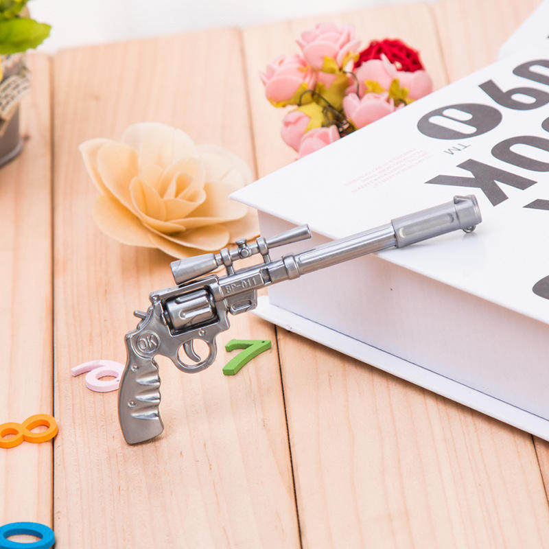 高颜值仿真手枪圆珠笔枪模型圆珠笔玩具枪笔手枪水笔学生奖品