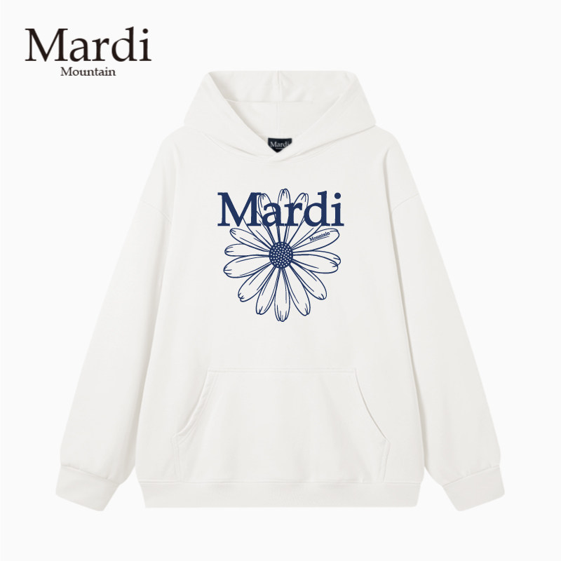 官方授权正品Mardi Mountain 韩国新款宽松男女同款慵懒连帽卫衣