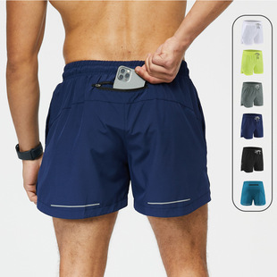 新品 运动田径短裤男速干跑步专业马拉松三分裤内衬防走光健身体