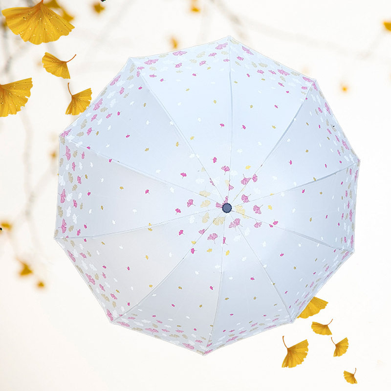 新品 银杏防晒遮阳伞户外便携小巧清新晴雨伞三折叠手动黑胶两用,汽车用品/电子/清洗/改装,汽车遮阳伞,淘宝优惠券,粉丝福利购,淘宝优惠卷