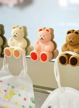 新品厂家韩国可爱硅胶免打孔挂壁牙刷架可爱浴室吸盘式卡通牙刷架