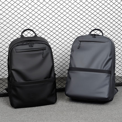 新品 新款简约背包双肩包男款韩版休闲时尚双肩笔记本电脑书包加