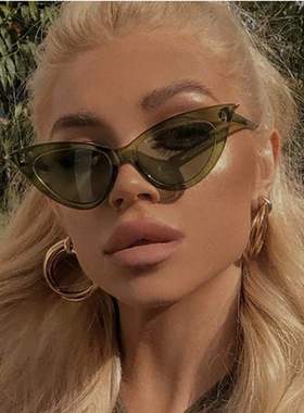 欧美时尚2021新款猫眼 个性舒适ins网红墨镜潮太阳眼镜