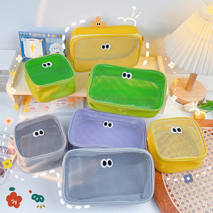 新品 卫浴收纳包出行收纳神器大容量洗漱包网纱包化妆收纳盒旅行