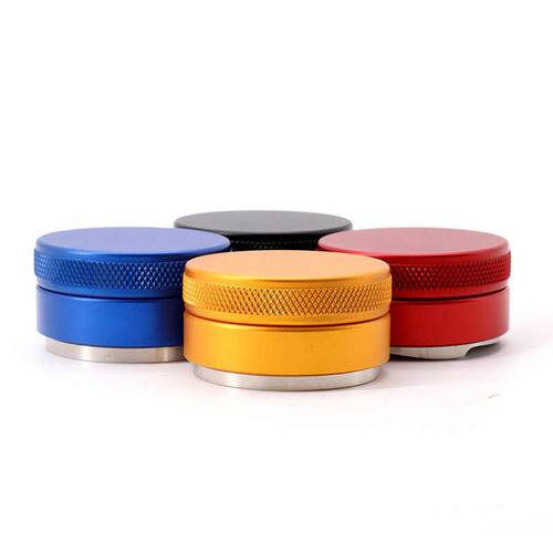 精选重力款咖啡布粉器 三叶平底可调高度 不锈钢58mm意式咖啡机压
