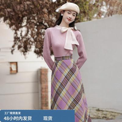 冬天穿搭一整套裙子女秋