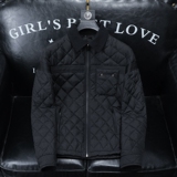 2025秋冬男修身衬衫翻领菱形格棉衣外套棉服6015-92012-P225沙发，男装衬衫，钱塘6015（原D203）