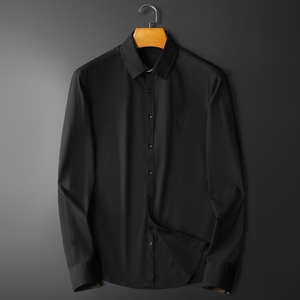 2025春季款商务休闲长袖衬衫男加大码（M-6XL）QT6015-3307-P120图片
