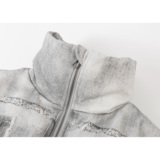 2025冬季新款男士立领棉衣牛仔印花QT6015-9322-P190，男装棉衣，钱塘6015（原D203）