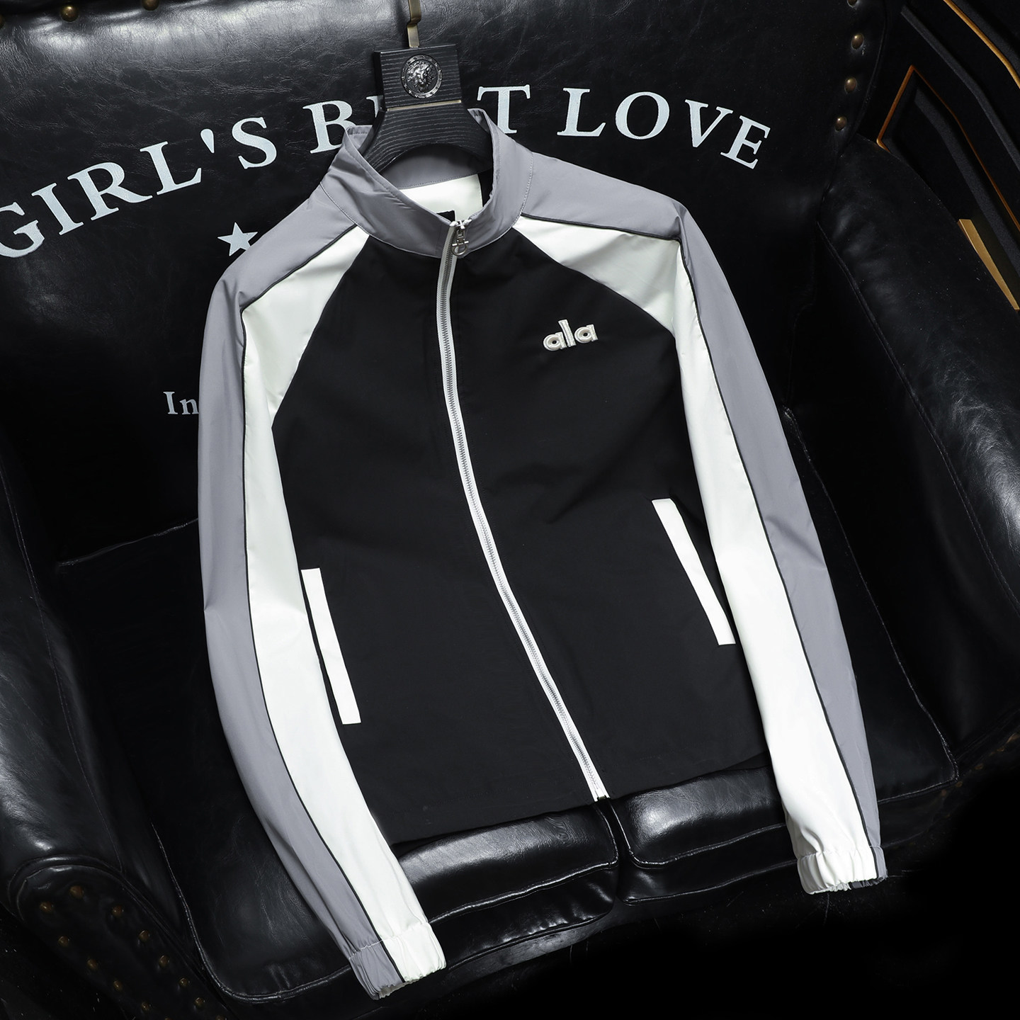 2026春季外套夹克6015-32811-P165沙发黑，男装夹克，钱塘6015（原D203）