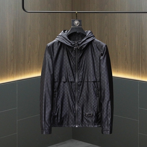 2025春季新款男士连帽夹克外套加大码（M-6XL)QT3099-8809-P145挂图片