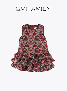 80930M女童连衣裙拜年服新年衣服裙子2025冬季新款洋气蓬蓬蛋糕裙