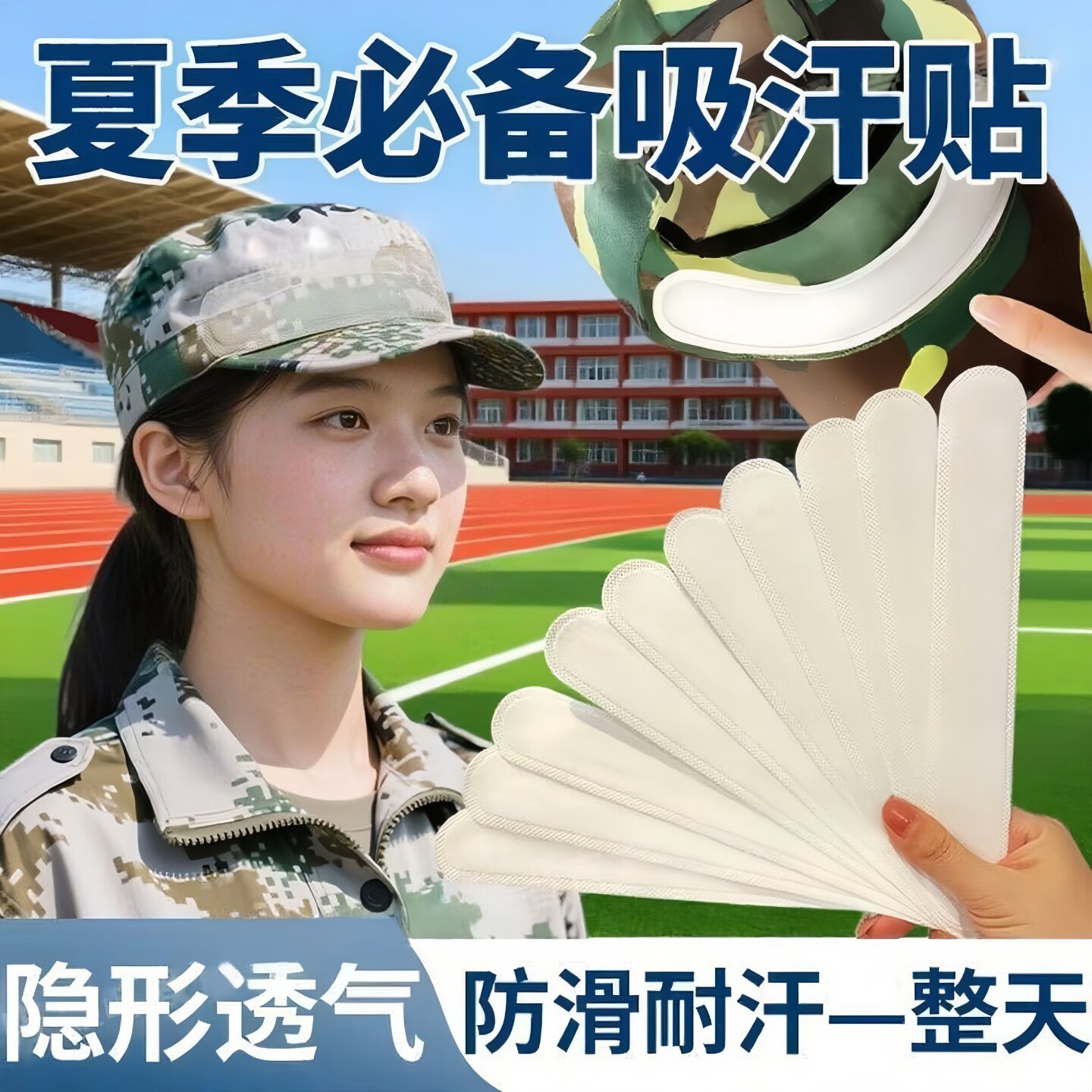 军训开学宿舍吸汗一次性帽子
