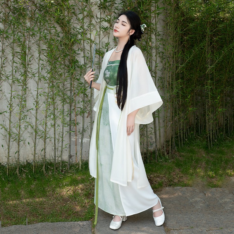 汉馥夏季新款国风汉服半身连衣裙
