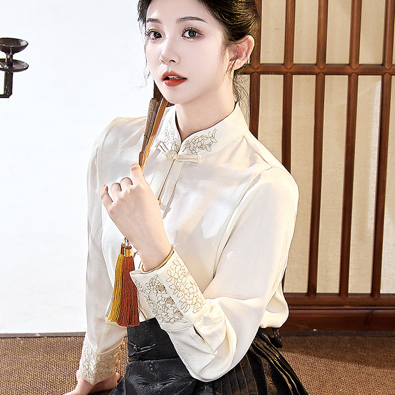 国风2024年新款上衣衬衫汉馥服饰