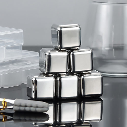 304 stainless steel ice cube set, metal frozen ice tartar