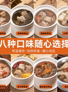 分装瓶收纳罐粮农粤式营炖汤方便加热速食即食汤乌鸡汤脊骨汤多口
