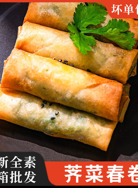 分装瓶收纳罐祥口福荠菜春卷半成品手工早餐全素春卷油炸小吃夜宵