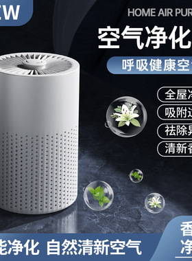 空盒子空气净化器二手烟家用薰机桌面办公室除味除烟味净化机