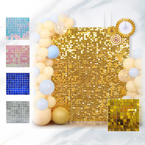 Amazon 24 piece set of glitter wind panels, low light background walls, European and American style birthday scene deco