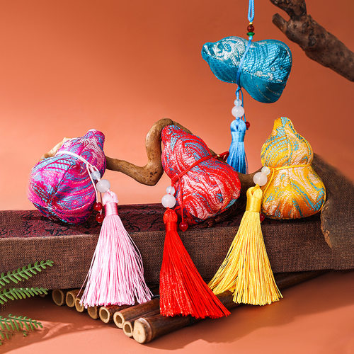 Loong Boat Festival Ancient Gourd Sachet Peace Blessing Sachet Bodyguard Blessing Pendant Brocade Bag Festival Gift