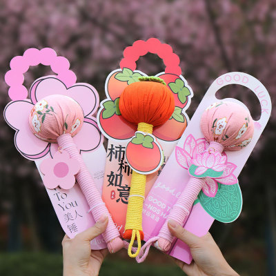 Dragon Boat Festival gift for elders: health hammer, hand gesture, massage, pounding, meridian, moxibustion hammer, mat
