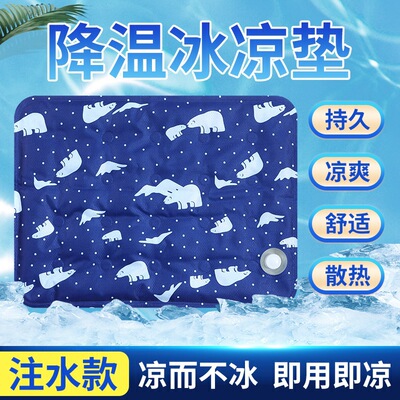 Summer pet water filled ice pad, fun cooling for dogs, inflatable patting water pad, cat nest pad, cooling pad