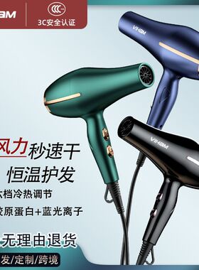 空盒子跨境吹风机家用大风力发廊大功率电吹风筒蓝光吹风机出口外