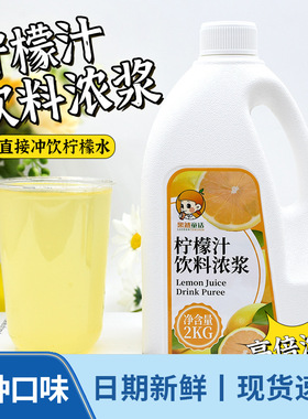 分装瓶收纳罐2k浓缩柠檬汁 夏季餐饮摆摊饮料原汁商用果汁饮品奶