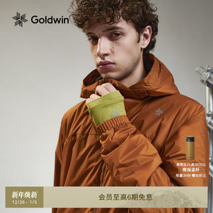 Goldwin秋冬保暖棉服户外防风防泼水应对小雨连帽外套男女同款