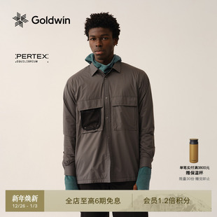 外套男女同款 Goldwin Octa微抓绒徒步工装 衬衫 PERTEX防泼水长袖