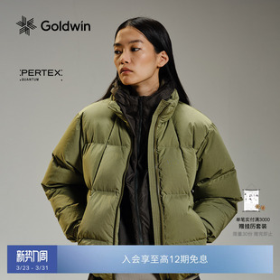 GoldwinPERTEX羽绒服女原液着色面包服保暖外套