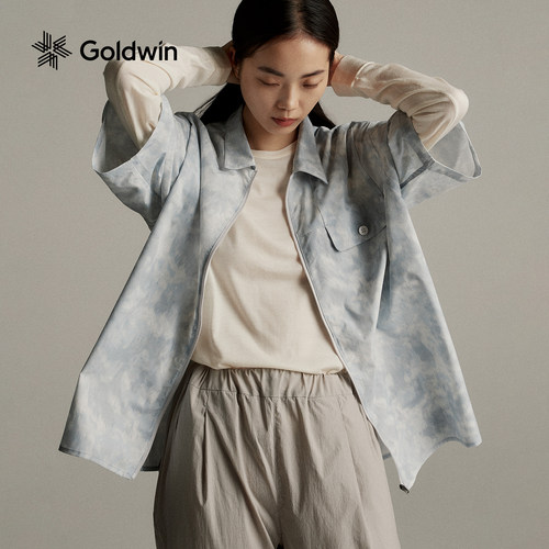 Goldwin印花SOLOTEX短袖衬衫