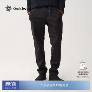 男女同款 Goldwin软壳裤 户外运动复合梭织徒步跑步拉链口袋锥形裤