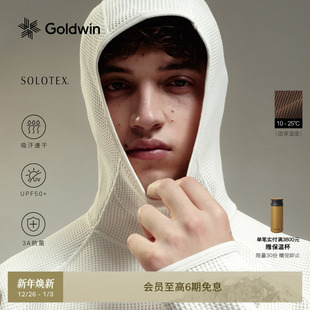 男女同款 Goldwin秋冬SOLOTEX华夫格轻量长袖 吸汗速干防晒套头衫