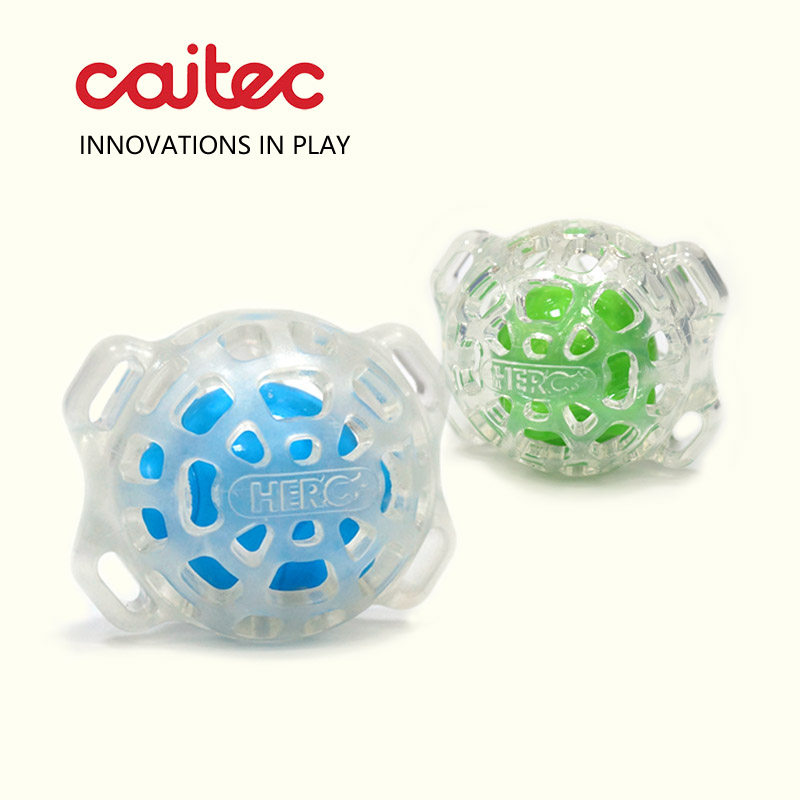 CAITEC狗狗玩具 镂空漏食发声球 可藏食可浮水有弹性