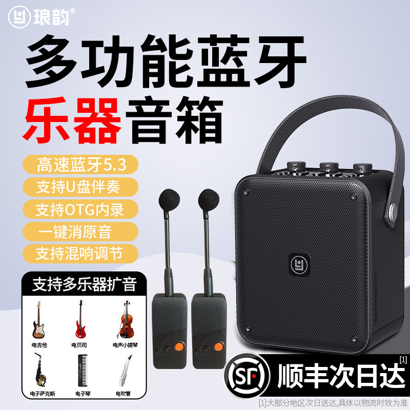 【顺丰包邮】琅韵电吉他音箱音响三通道蓝牙便携户外小音箱可充电