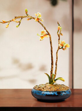 Spatio陶瓷兰花盆栽摆件日常送礼