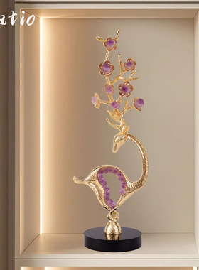 Spatio轻奢高档梅花鹿装饰摆件创意中式风小众设计高级感乔迁送礼