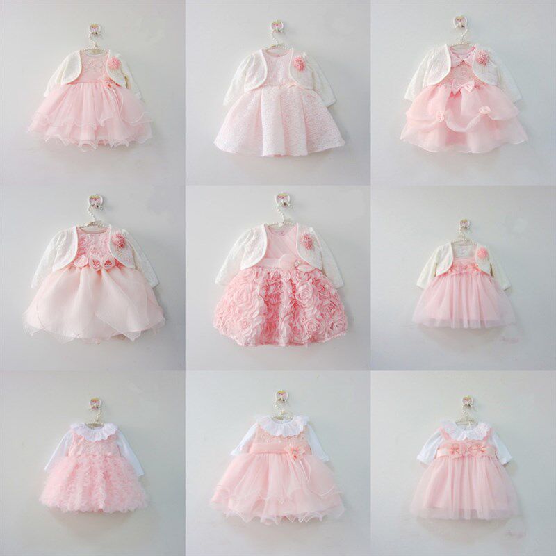 女宝宝1周岁生日公主连衣裙子婴儿0满月服3百天百日6纯棉礼服蓬蓬