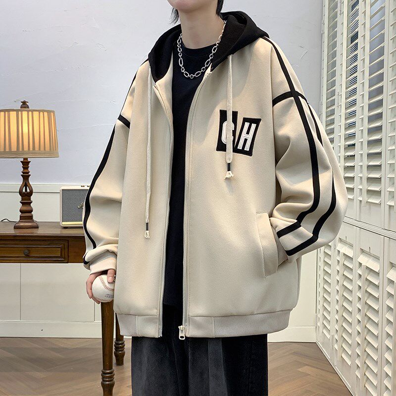 春秋季新款外套男13初中学生帅气棒球服夹克15岁青少年大童男装潮