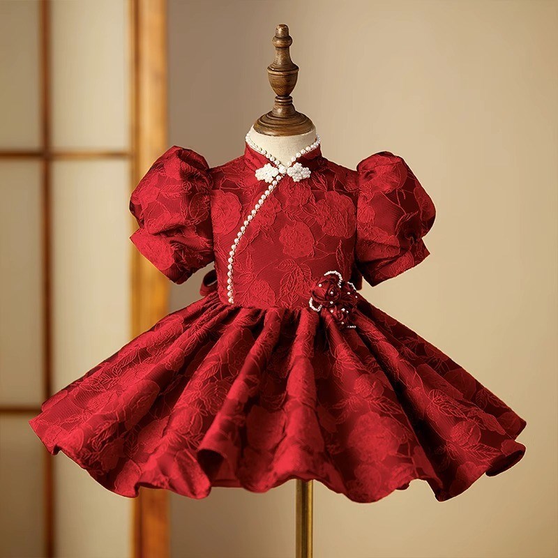 女童汉服超仙襦裙宝宝中国风唐装生日礼服婴儿古风套装春秋公主裙